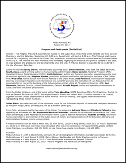 Media Advisory #4